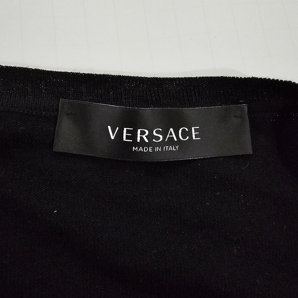 Gianni Versace Medusa Button Wool Cardigan Sweater black - Picture 3 of 9